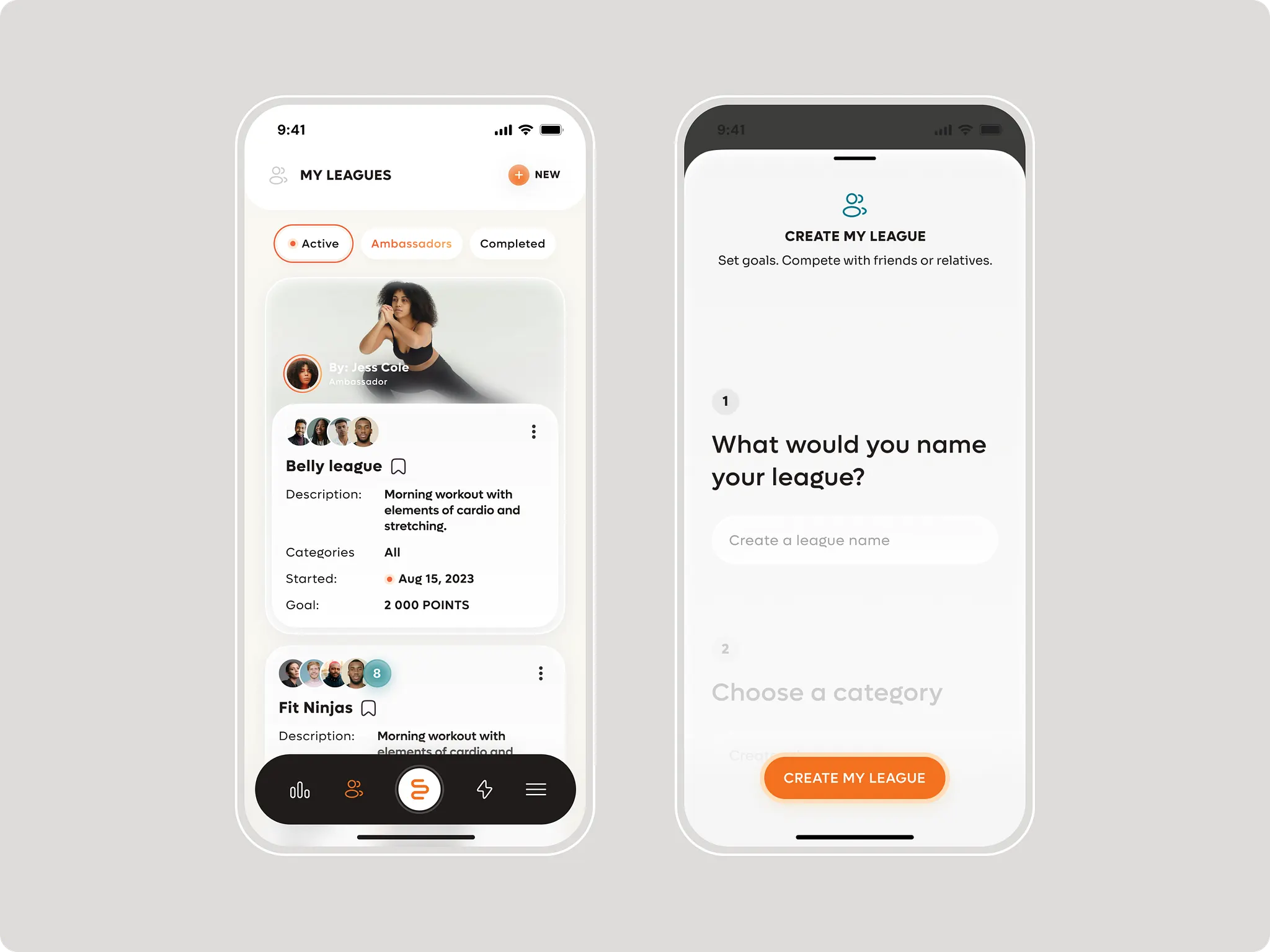 Fitness and Wellness startup - App design